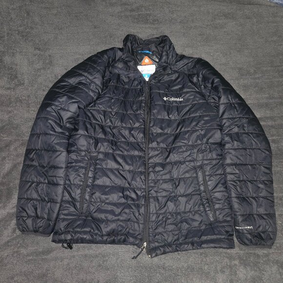 Columbia Women's Size M Medium Omni Heat Insulated Black Puffer Jacket w/ Pocket - Picture 1 of 6